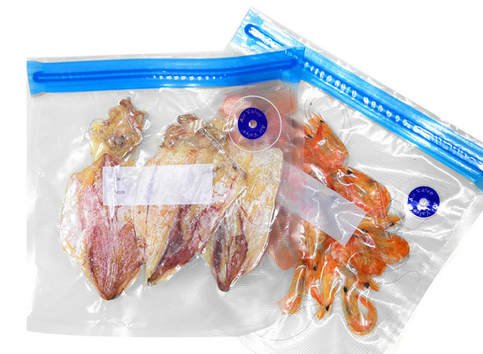 Food Vauum Storage Zip Lock Sous Vide Bags PA PE Handle Pump Bags Reliëf