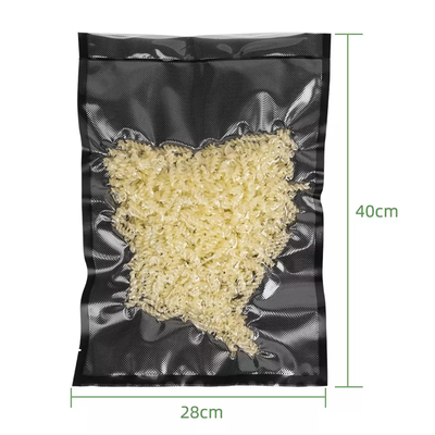 De vacuüm Zwarte Nylon Zak In reliëf gemaakte Plastic Ritssluiting van de Commerciële Rangbarrière