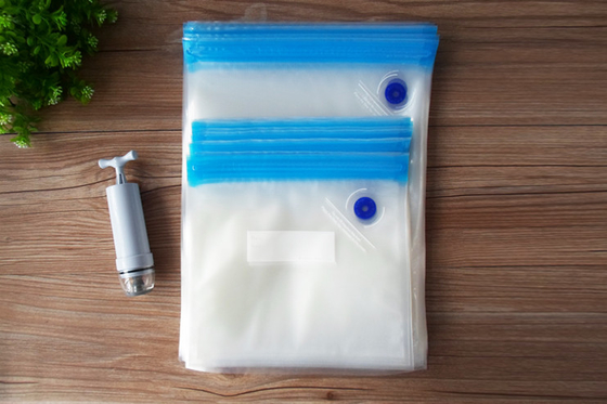 Sous Vide Één Vacuüm van de de Lagenritssluiting van de de Verzegelaar Plastic Zak van de Manierklep Dubbele het Voedselzakken