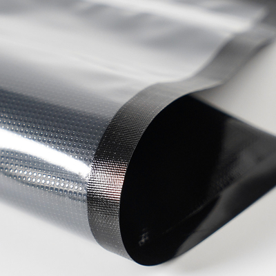 2-pack zwarte en doorzichtige vacuümafdichting Mylar plastic rol hersluitbare vacuümzakjes