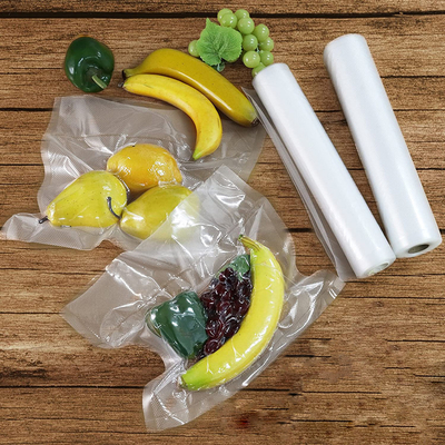 2-pack BPA-vrije nylon vacuümzakken met reliëf voor het bewaren van voedsel
