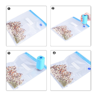 Polyethyleen Food Saver Vacuüm Verzegelde Ziplockk Zakken Sous Vide Zakken