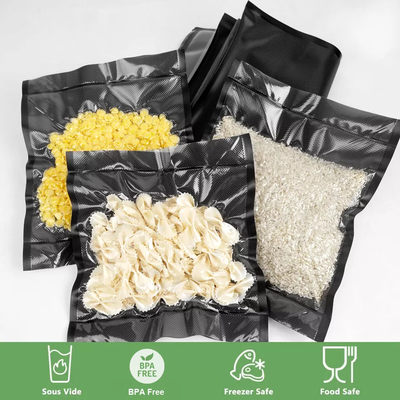 De Voorgesneden Broodjes van de de Verbindingsopslag van Ziplock van het Vacuümpakbroodjes van de voedselrang Zwarte/Duidelijke Vacuüm