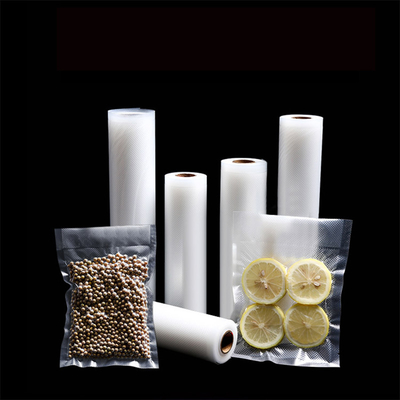Nylon Pe Plastic Zakken Reliëf Vacuüm Rollen Voor Vacuüm Seal Pouches Voedselopslag