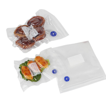 Herbruikbare plastic hersluitbare sous-videzakken Vacuümzakken met rits