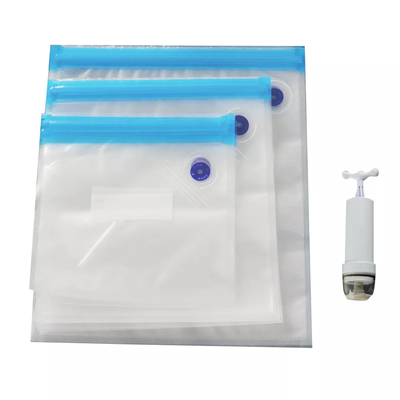 PE PA Voedsel Herbruikbare Sous Vide Zakken CE Vacuüm Sealer Rits Zakken BPA-vrij