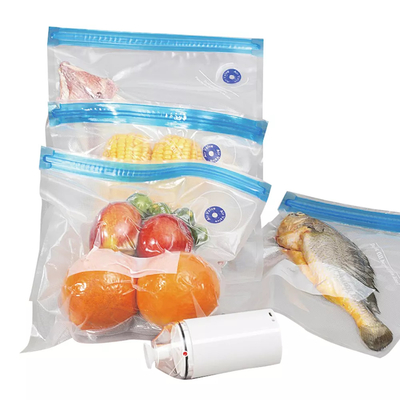 PE PA Voedsel Herbruikbare Sous Vide Zakken CE Vacuüm Sealer Rits Zakken BPA-vrij