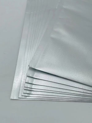 QS waterdichte Mylar-vacuümzakken met reliëf, gemetalliseerd zilver, hersluitbaar