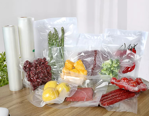 Sous Vide Plastic Vacuümzakken met reliëf voor Food Saver Nylon Vacuüm Opbergzakken