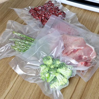 Op maat gemaakte BPA-vrije nylon vacuümzakken met getextureerde maaltijdbereiding en sous vide